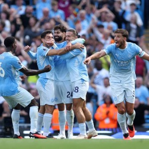 英超-格瓦迪奥尔补时绝杀 曼城7分钟2球2-1伯恩茅斯